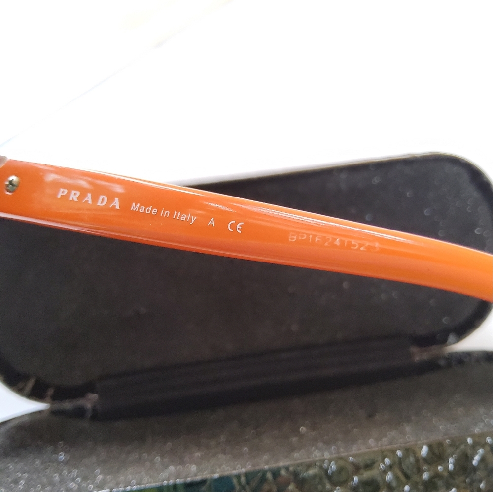 Prada eyeglasses, VPR 10NV, Deep Havana color, no lenses, READ - Picture 5 of 10